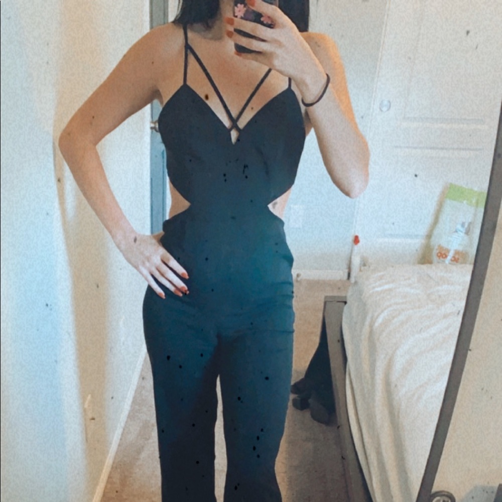 Butterfly top jumpsuit